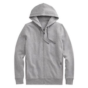 Mack Weldon Full-Zip Ace Hooded Sweatshirt, Grey Heather - L